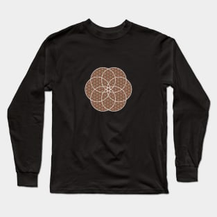 Circle Sacred Geometry with Pattern Long Sleeve T-Shirt